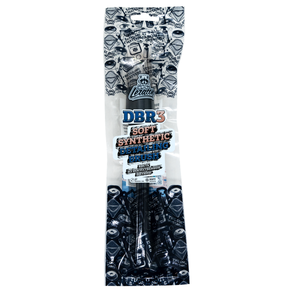 LERATON SOFT SYNTHETIC DETAILING BRUSH DBR3.Кисть для детейлинга искусственная щетина 27мм.