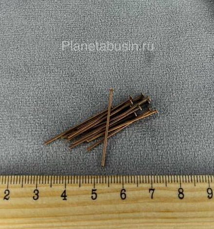 Пины гвоздики (цвет бронзовый) 18 мм 0973