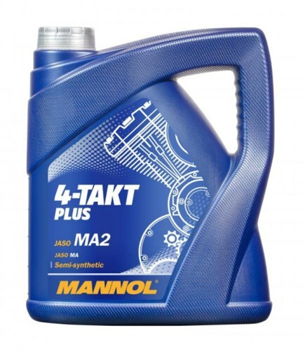 MANNOL 7202 4-Takt Plus 10W-40 API SL JASO MA/MA2 п/синт 4л