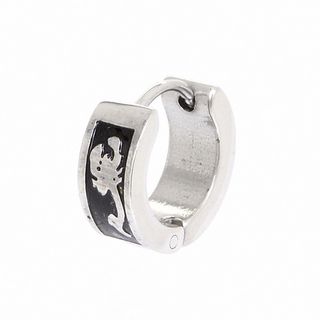 Серьга Скорпион ( чёрный фон )