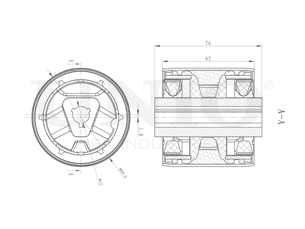 Сайлентблок переднего верхнего рычага UNIO RMP-20081