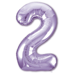 Шар фольгированный Цифра 2 101 см (Фиолетовый)