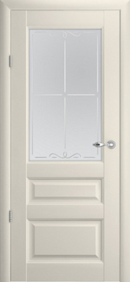 Межкомнатные двери Эрмитаж 2, Vinyl, Ваниль