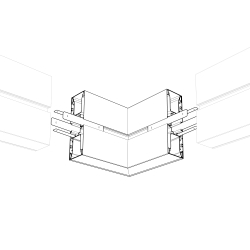 Угол S2-WALL-X2-H128-L90W внешний (Arlight, Металл) 021287