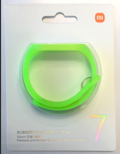 Ремешок Xiaomi Smart Band 7 Strap Neon Green (BHR6490GL) RUS