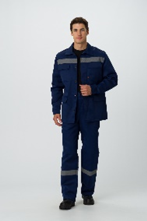 Костюм Экспертный-Люкс СОП (тк.Смесовая,210) брюки, т.синий