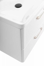 Тумба с раковиной BelBagno DUE-600-2C-SO-BL-P Bianco Lucido