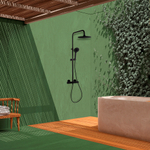 Душевая термостатическая система без излива с регулировкой высоты TERMOTECH 965402RP230NM черный