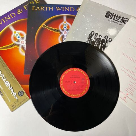 Винтажная виниловая пластинка LP Earth, Wind and Fire Powerlight (Japan 1983) (Obi)