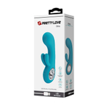 Голубой компактный вибратор-кролик 15,4см Pretty Love Chris Blue BI-014507-2