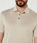 Поло H-Press 28 BOSS BLACK - бежевый(50537501)