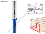 ЗУБР 6x16мм, хвостовик 8мм, фреза пазовая прямая