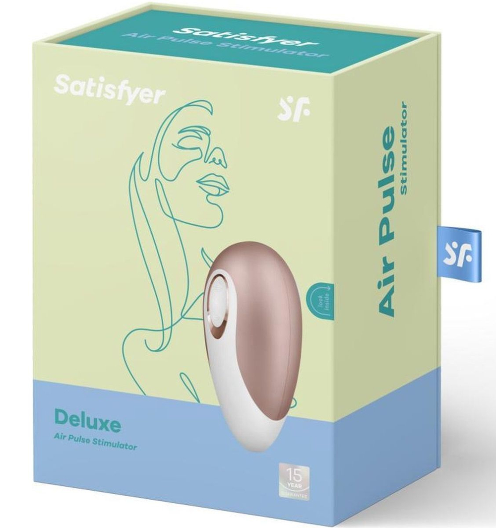 Вакуумный массажер для клитора Satisfyer Deluxe (Цвет: бронзовый)