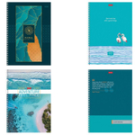 Тетрадь общая Hatber, А4, 80 листов в линейку, картон, на спирали, ассорти