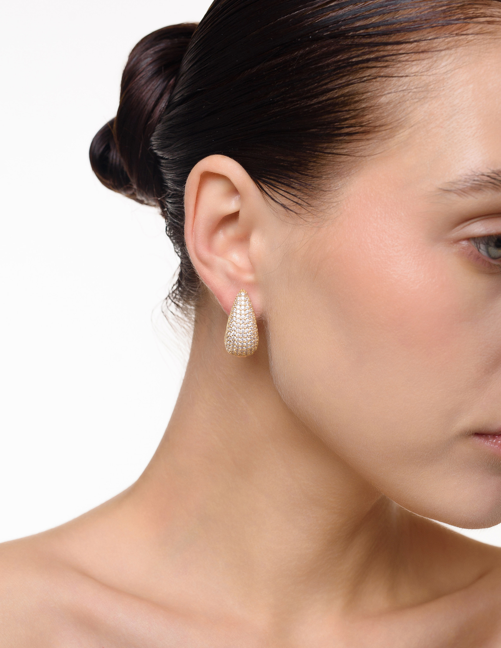 Серьги "Shine Double Drop" Gold