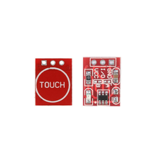 Сенсорный выключатель на модуле TTP223 красный