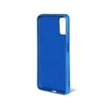Силиконовый чехол с микрофиброй для Xiaomi Redmi 9T blue DF