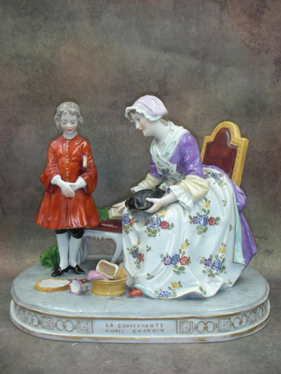 Статуэтка. Фарфор. Гувернантка. Франция