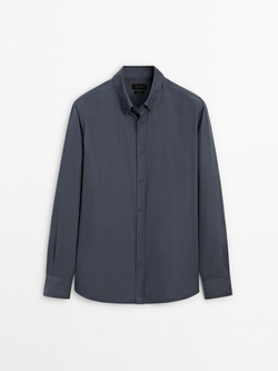 Massimo Dutti Рубашка из 100% хлопка, синий