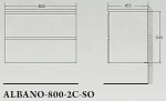Тумба с раковиной BelBagno ALBANO 80 Pino Scania