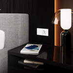 Перекрестный переключатель встраиваемый VOLTUM S70 двухклавишный 10А, (белый глянцевый)