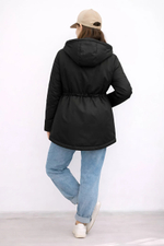 Парка демисезонная для девочки "HN-8" черный