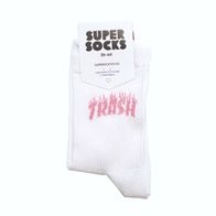 Носки SUPER SOCKS TRASH, белый