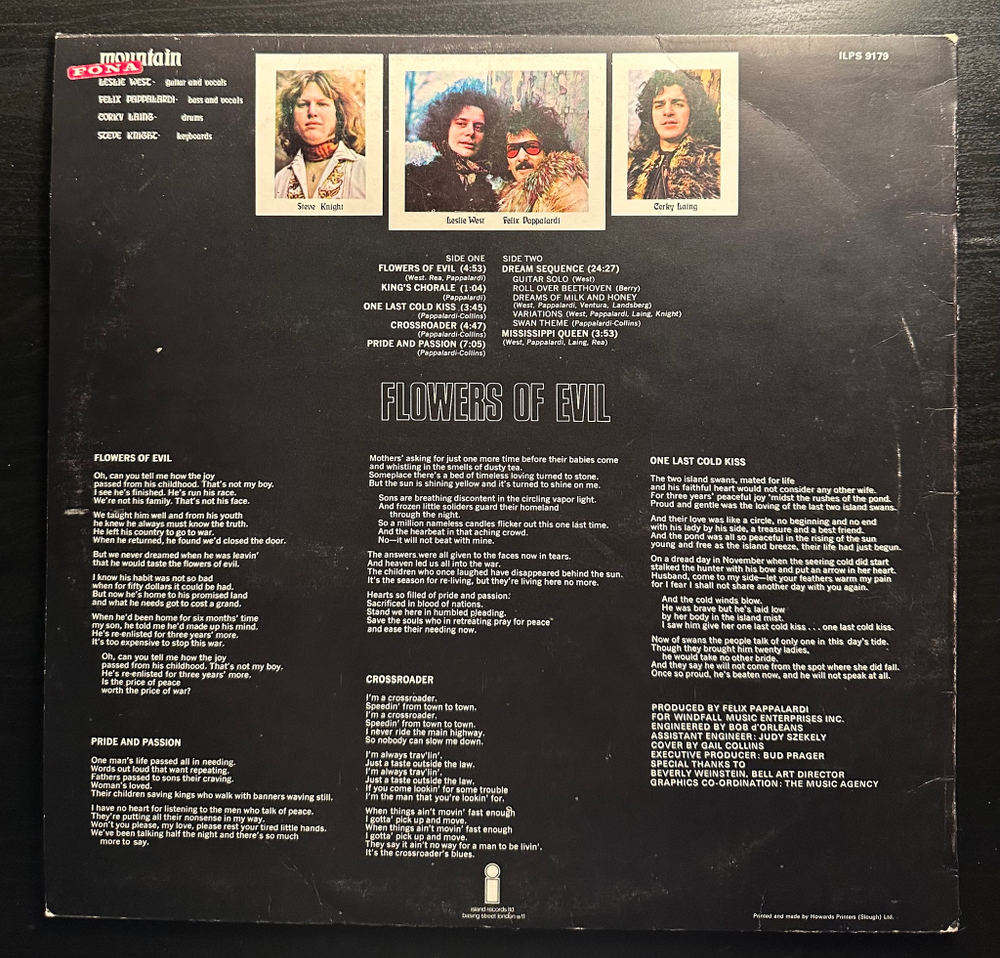 Mountain - Flowers Of Evil (Англия 1971г.)