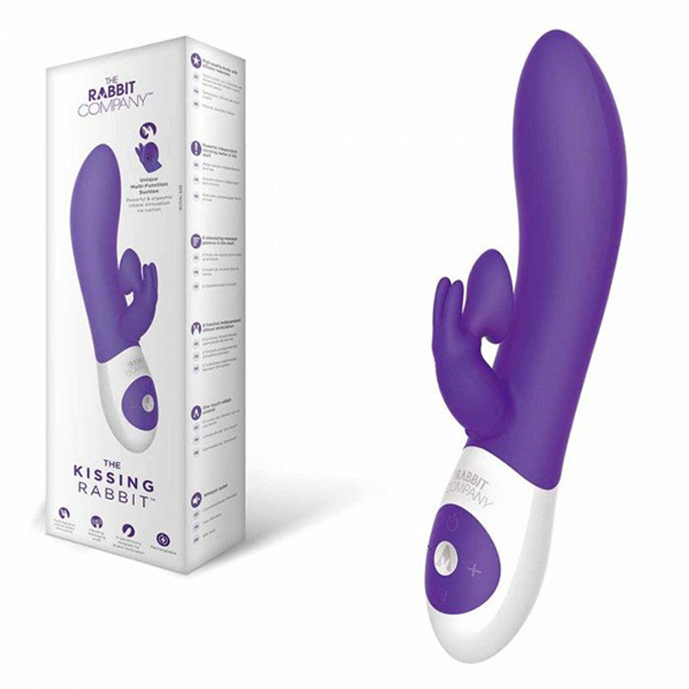 Фиолетовый вибратор The Rabbit Company Kissing Rabbit TRC-015PUR
