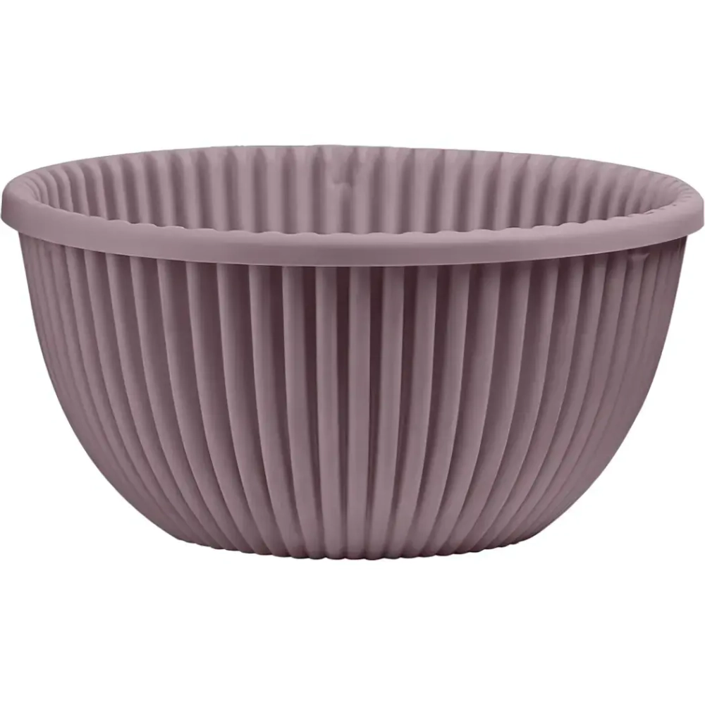 Кашпо для цветов пластиковое 6л d-31см «Верде» Пыльная роза