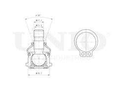 Опора шаровая передняя нижняя UNIO SSP-20126
