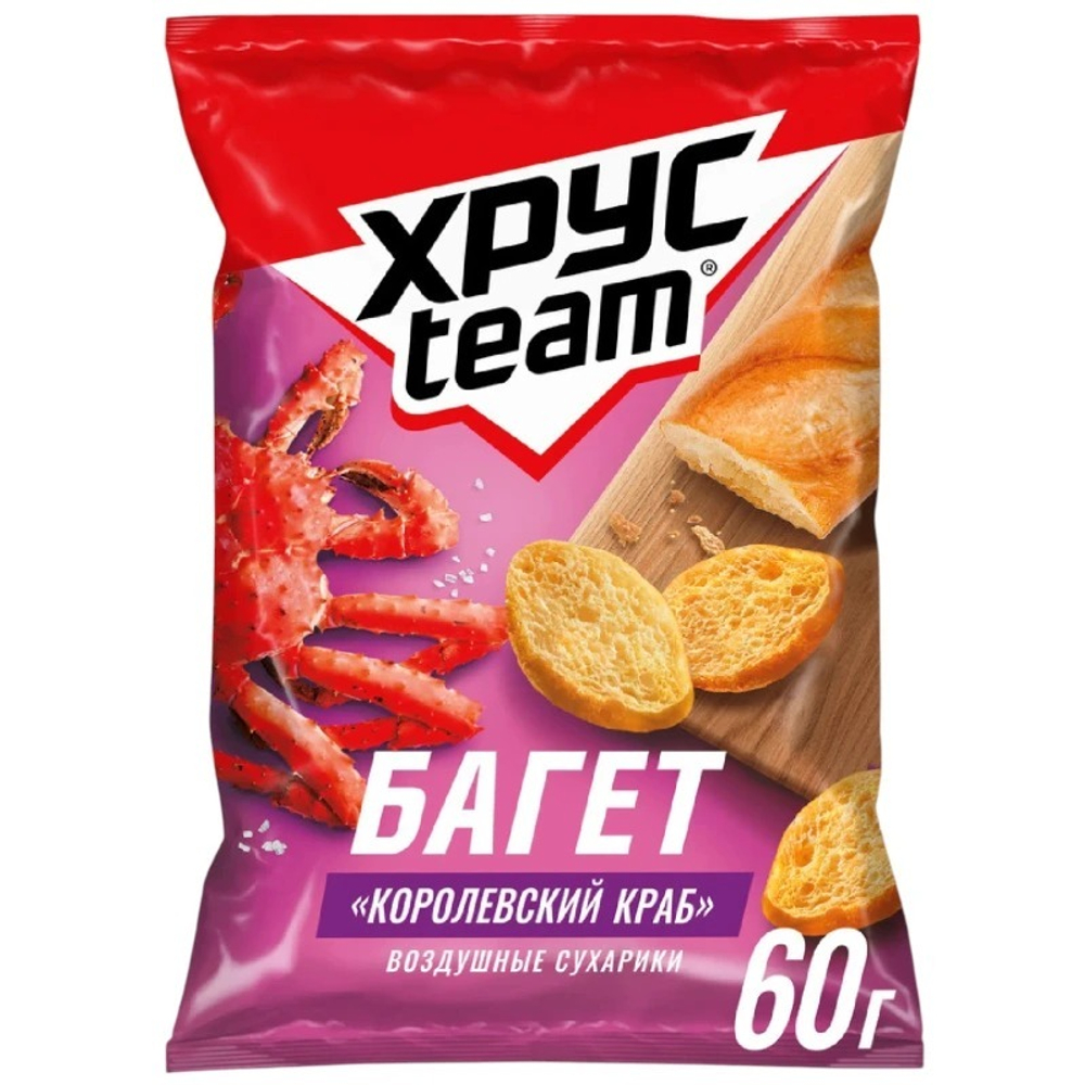 Хрустим Багет "Королевский Краб" 60гр