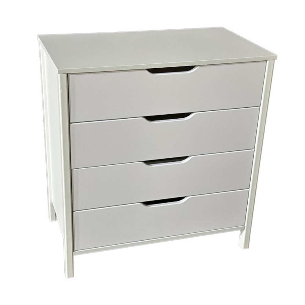 Комод со съемной пеленальной столешницей "Solnyshko 12" 800/4 (белый/белый)