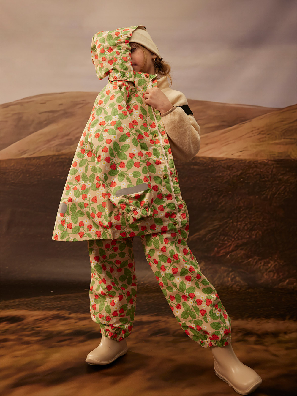 ПРЕДЗАКАЗ Куртка непромокаемая демисезонная Mjölk Strawberry