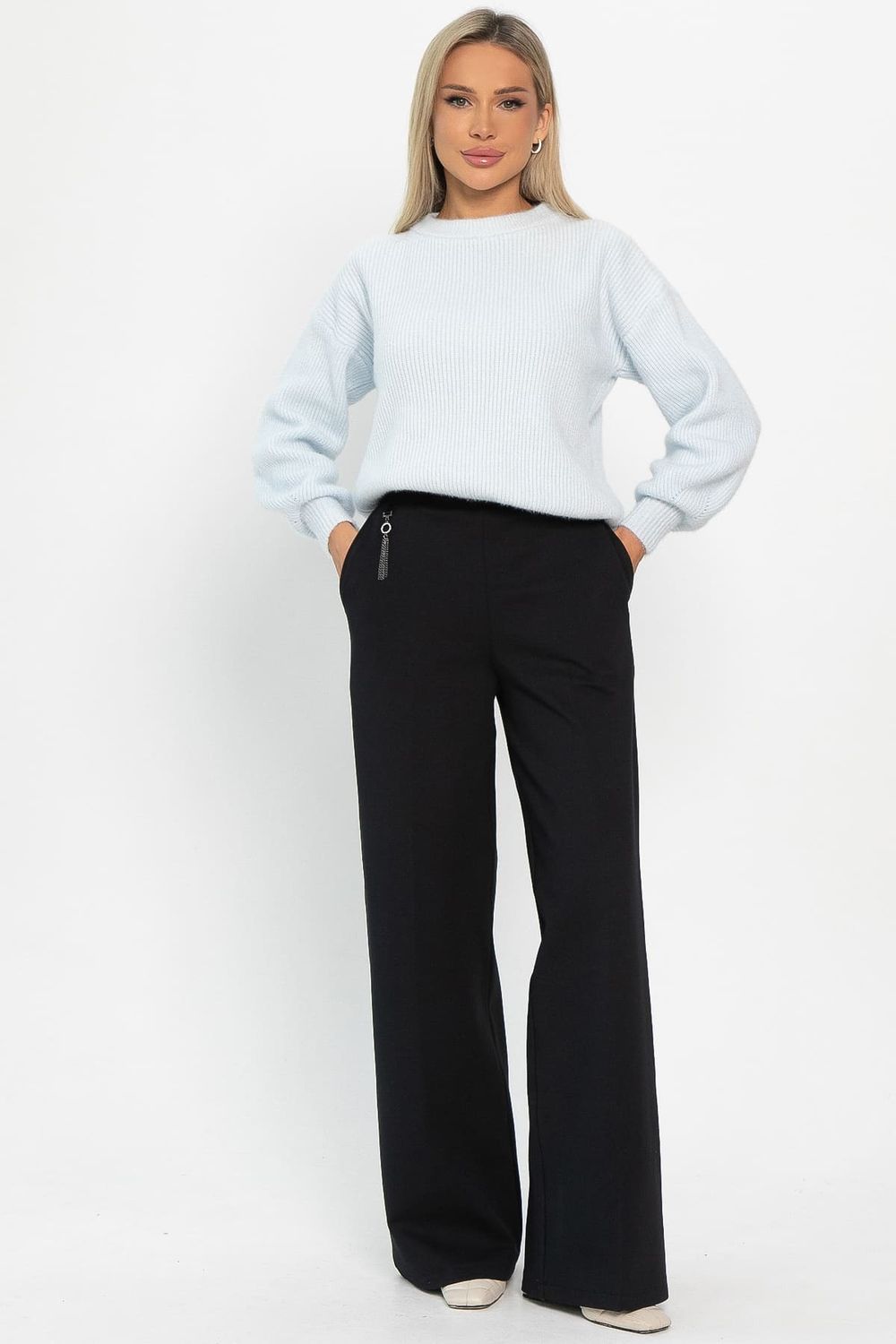 Брюки палаццо Адель (темно-синие) Б14880-8М LT Collection