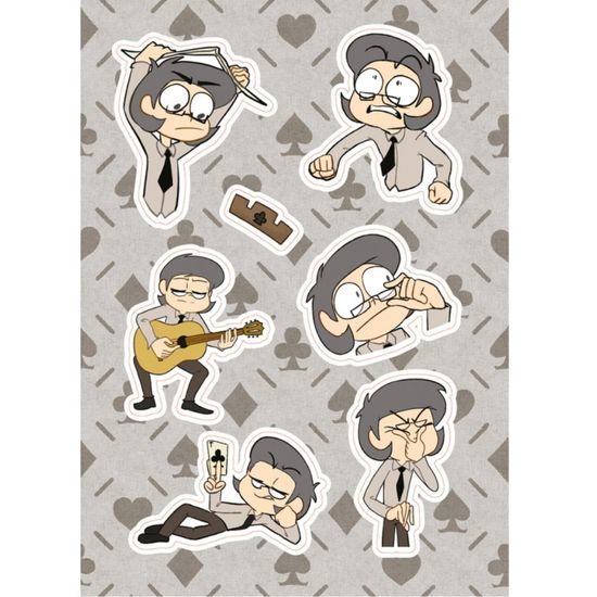 Лист стикеров "13 Карт: Куромаку. Земля Королей"