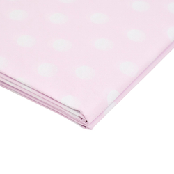 Бумага упаковочная тишью Розовая в белый горох / листы 10шт 50*66 см