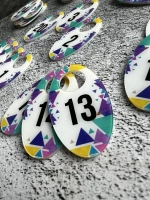 Номерки для гардероба 4х7 см