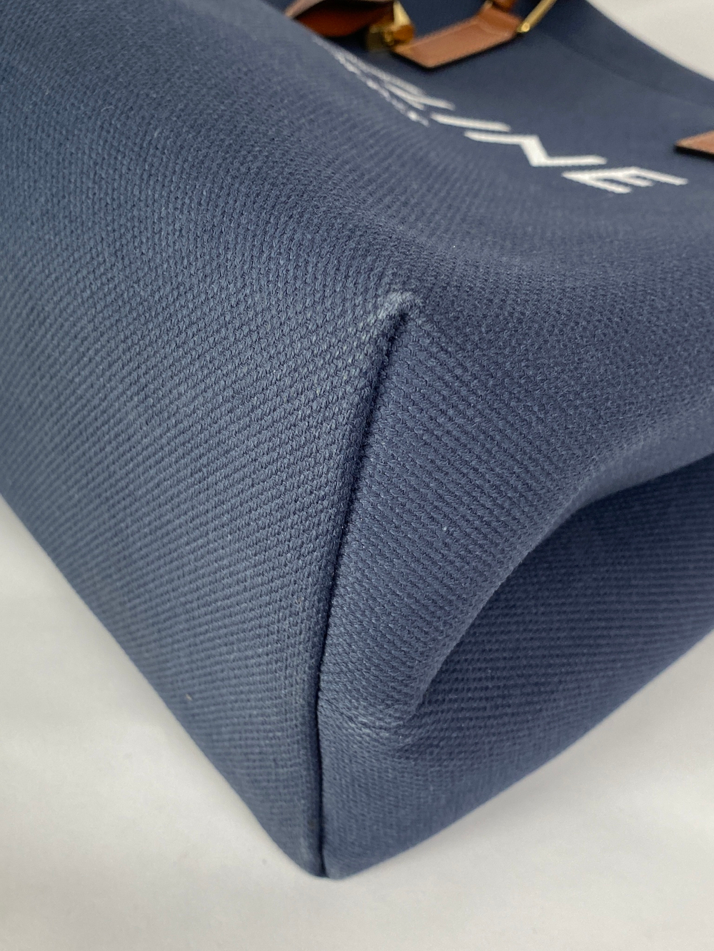 Сумка Celine Calfskin Horizontal Cabas Navy Tan