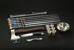 Набор для пикника «Викинг №2 Премиум» 6 шт. синяя карельская береза