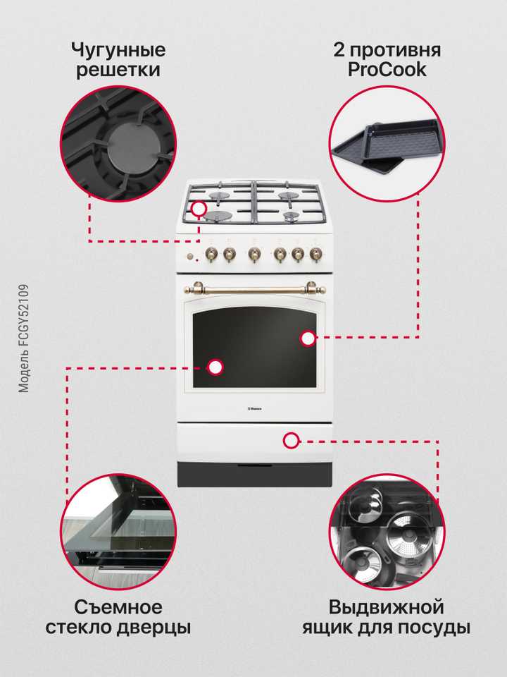 Газовая плита Hansa FCGY52109