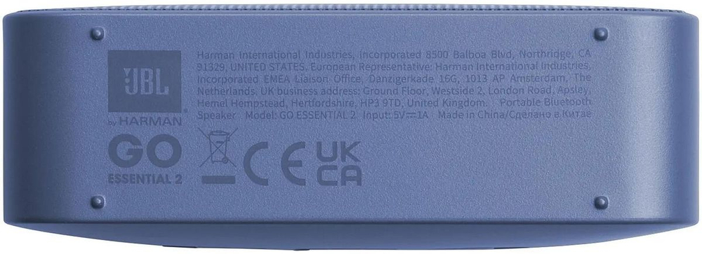 Колонка портативная JBL Go Essential, 3.2Вт, голубой