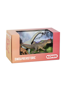 Фигурка KONIK набор динозавров: брахиозавр, детеныш тираннозавра, аллозавр