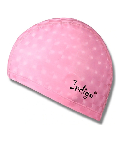 Шапочка для плавания комбинированная c 3D эффектом Indigo IN047