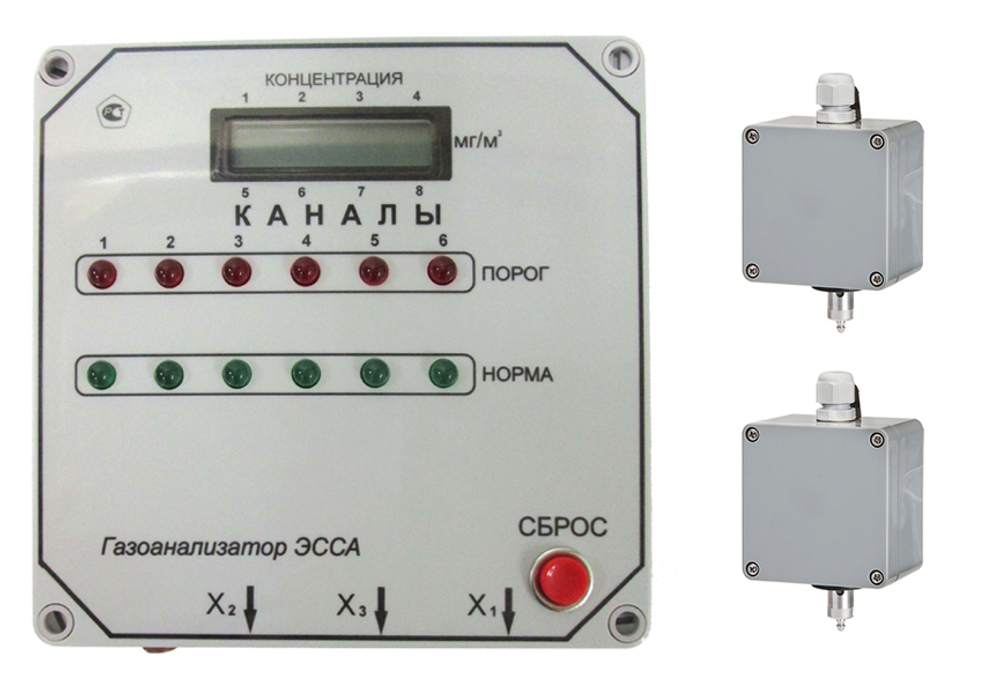 ЭССА-CH4 (исп. БС) газоанализатор метана многоканальный автоматический общепромышленный стационарный