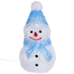 Фигура светодиодная «Снеговичок в голубом колпачке» 16*13*30 см, 20 ламп LED, авторежим, 220V, Белый