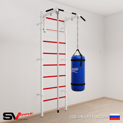 Шведская стенка Sv Sport 5091 (Турник стандарт/Канат/Цепь/Мешок 15кг)