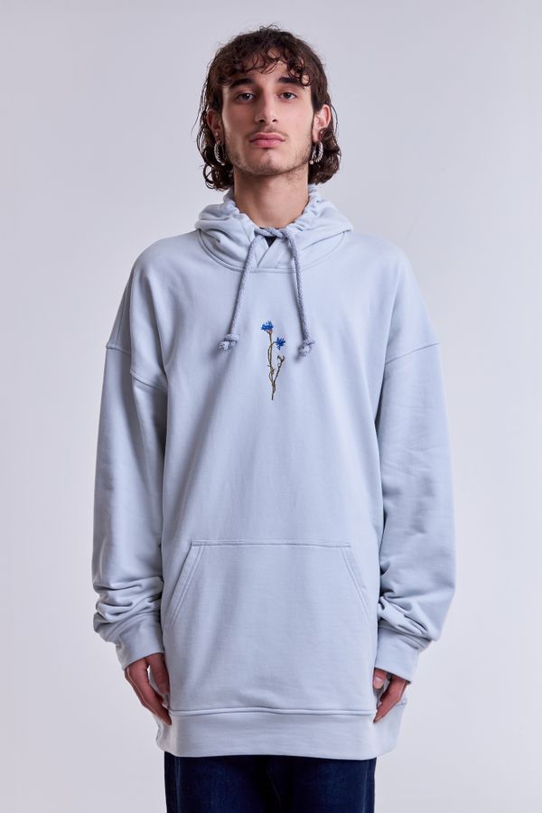 Худи Василек Light серо-голубое - фото 2