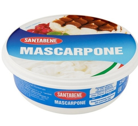 Сыр Маскарпоне 80%, Santabene 250 г