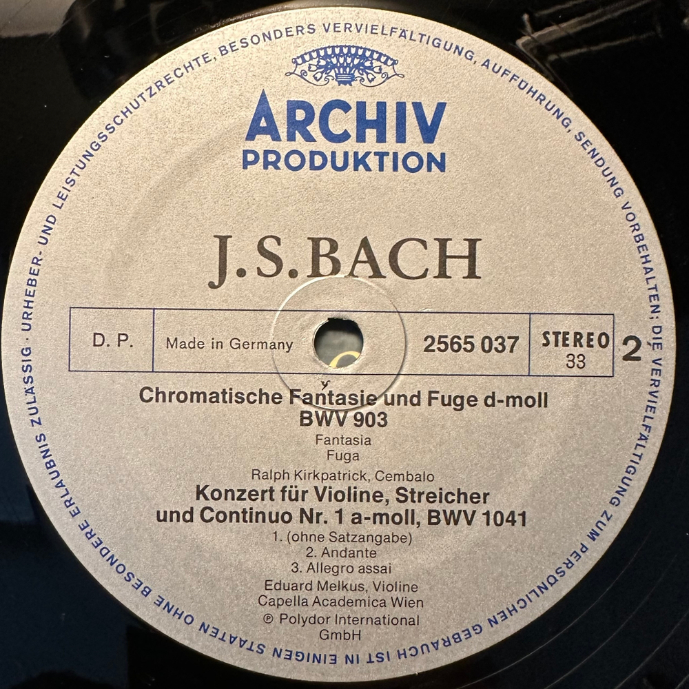 Бах - Издание для влюбленных, часть 2 (Германия 1974г.)